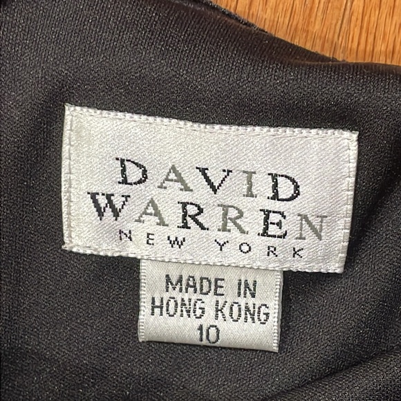 David Warren New York NWT Size 10 Sophisticated Lady Black Maxi Dress Gown - Picture 4 of 14